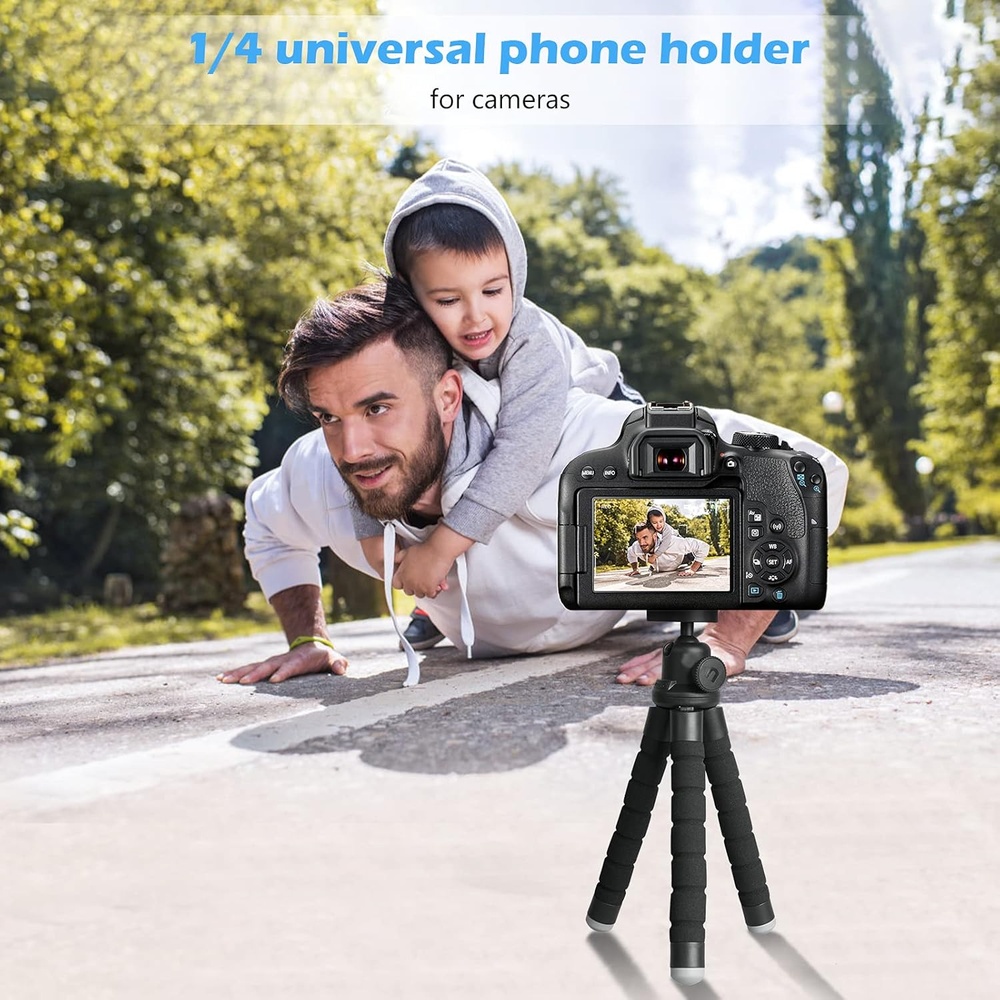 Mini Tripé Flexível Ubeesize Celular Câmera GoPro Portátil