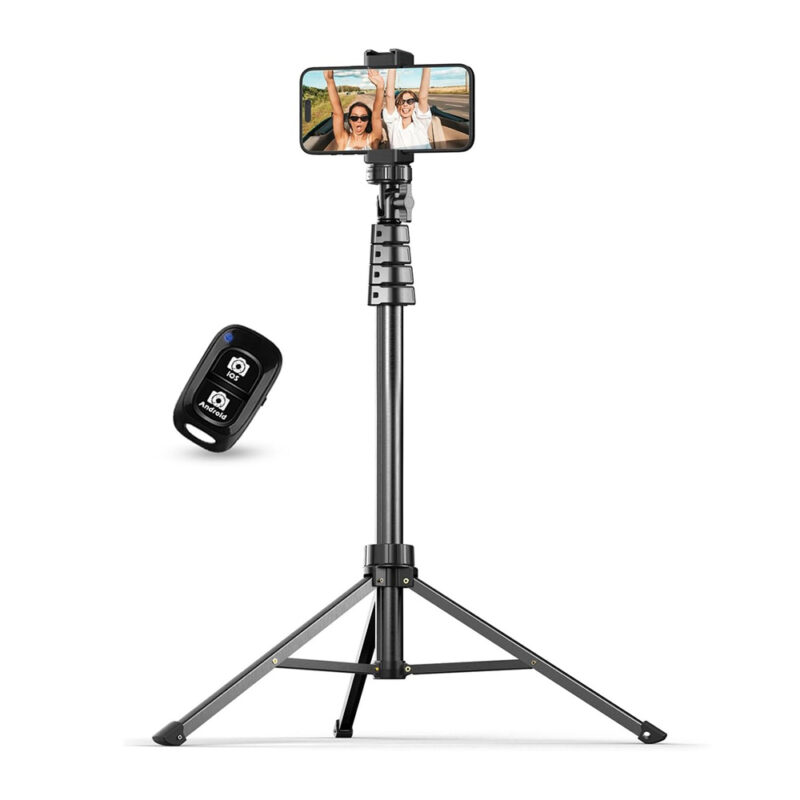 Tripé Celular Câmera 157cm Ubeesize Bluetooth Leve Alumínio