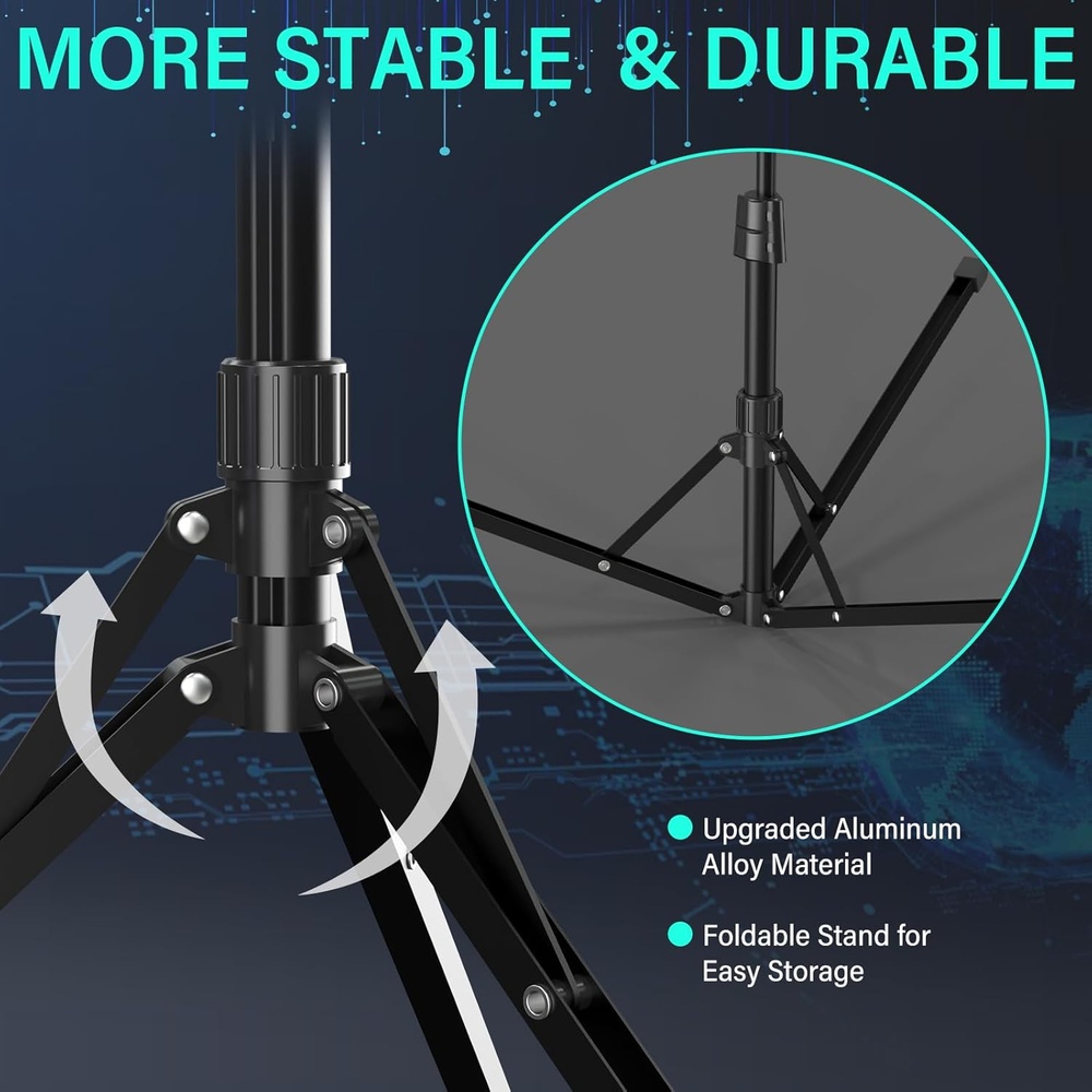 Ring Light 14'' Ubeesize Tripé 160cm Dobrável LED Pro Foto