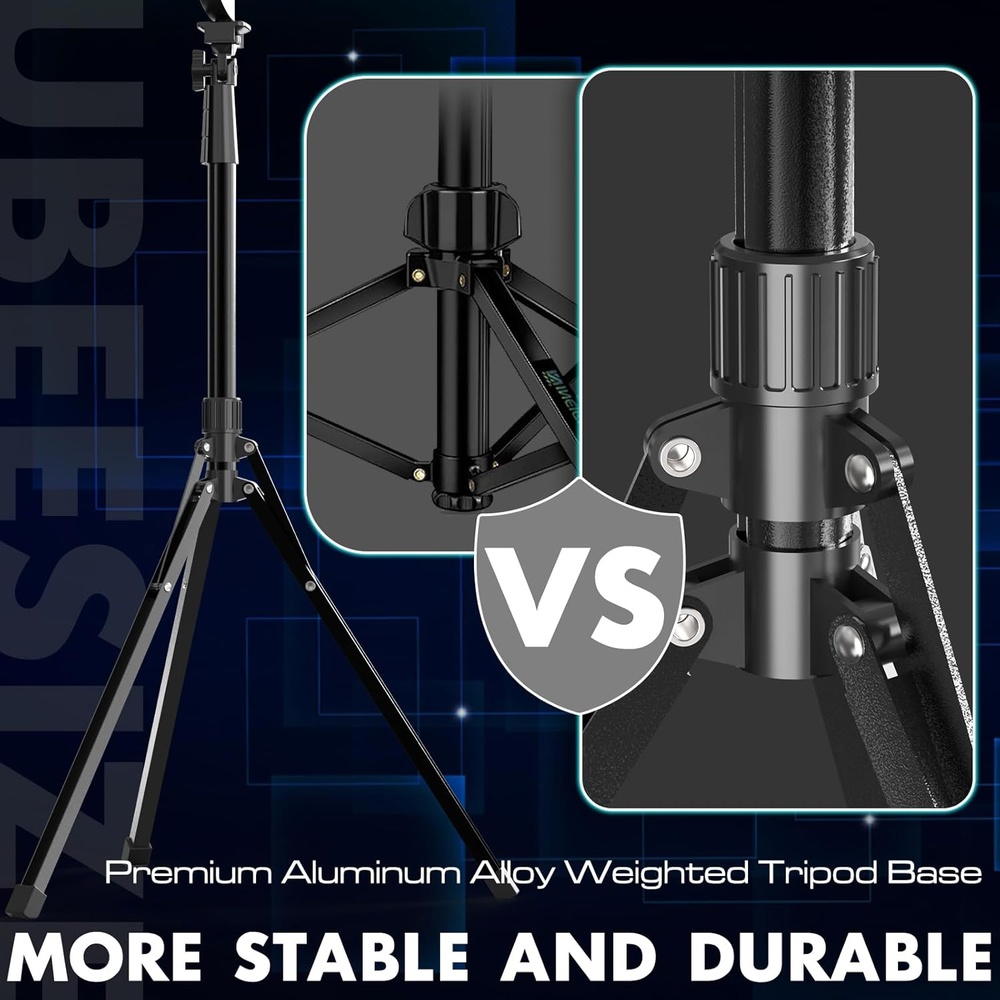 Ubeesize Ring Light 12" Tripé 62" Suporte Magnético Celular