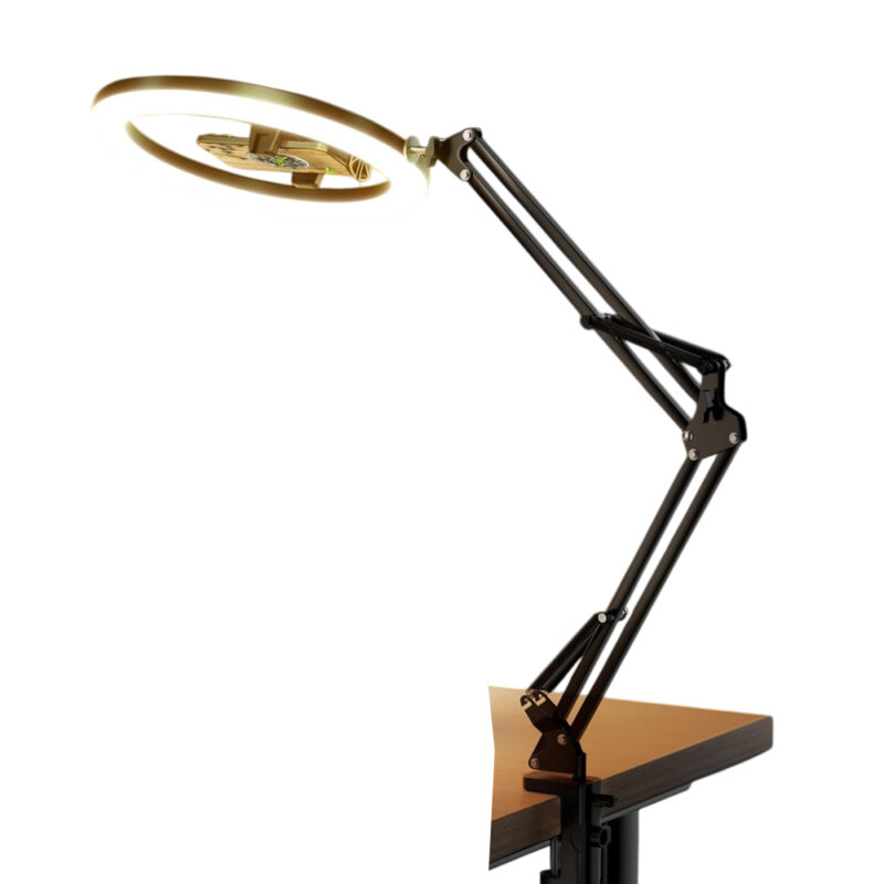 Anel Ring Light LED 12" Ubeesize Suporte Mesa Celular Vídeo