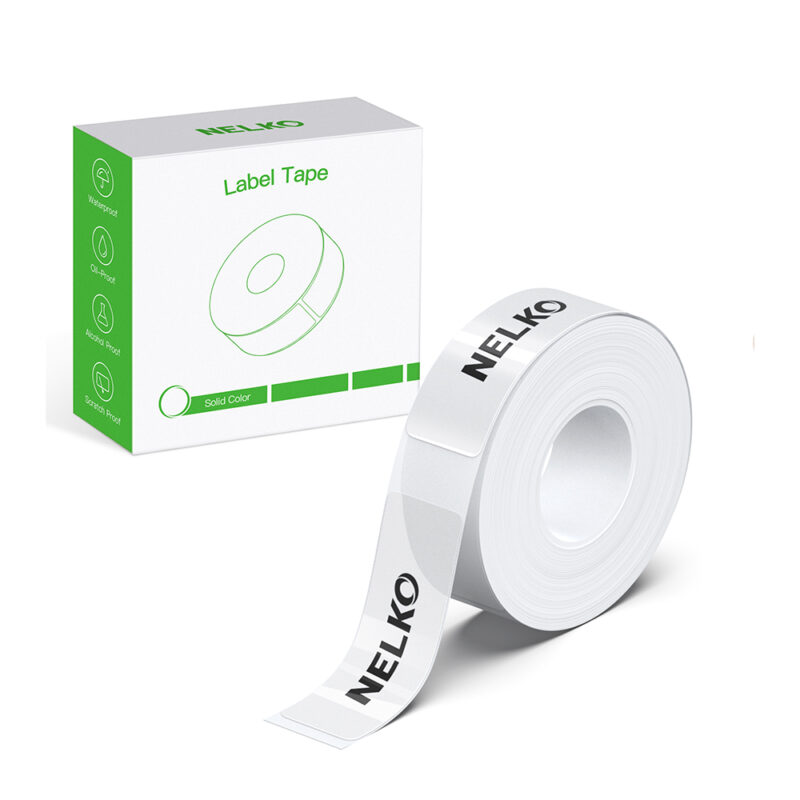 Fita Etiqueta P21 Transparente Nelko Rolo Adesivo 180F