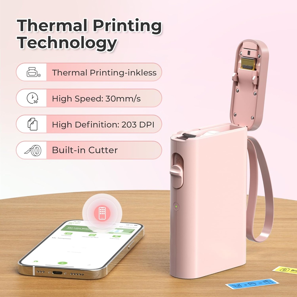 Rotuladora Térmica Nelko P21 Bluetooth Portátil com Fita