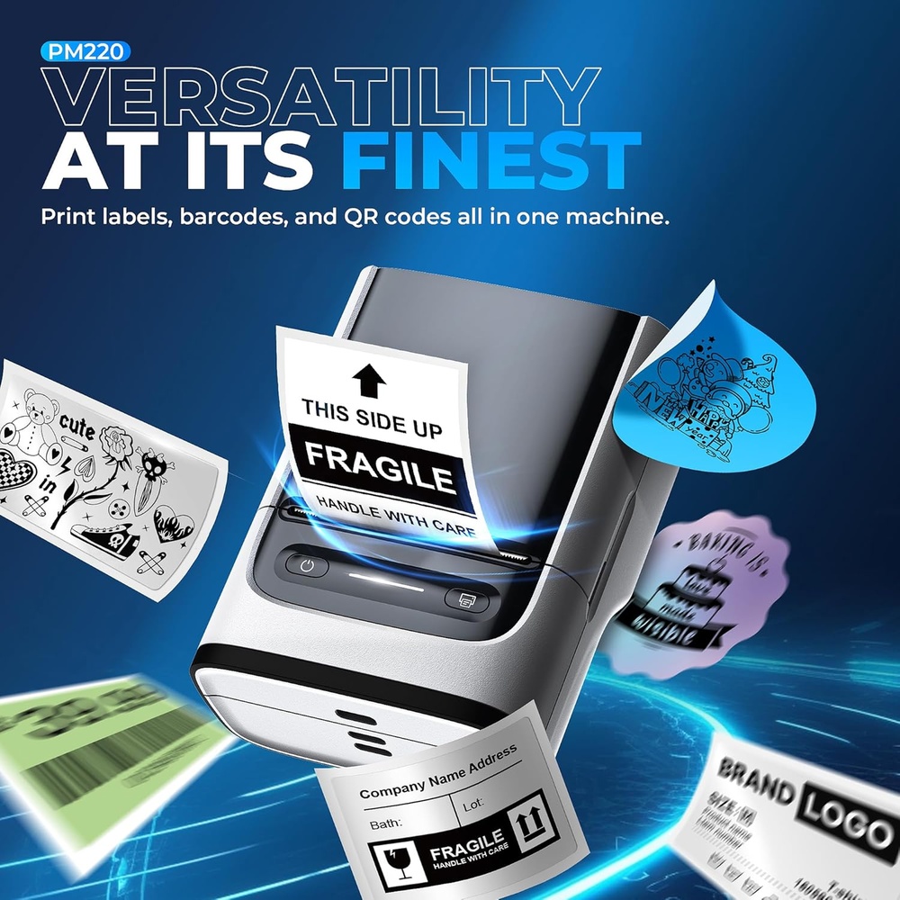 Impressora Etiquetas Térmica Nelko PM220 Bluetooth Portátil