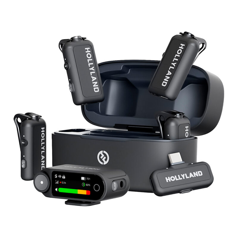 Microfone Sem Fio Hollyland LARK MAX 2 Combo 4 Pessoas