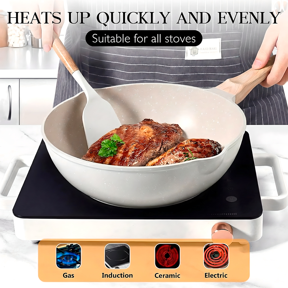 Frigideira Antiaderente Synmore 30cm Alumínio Fundido