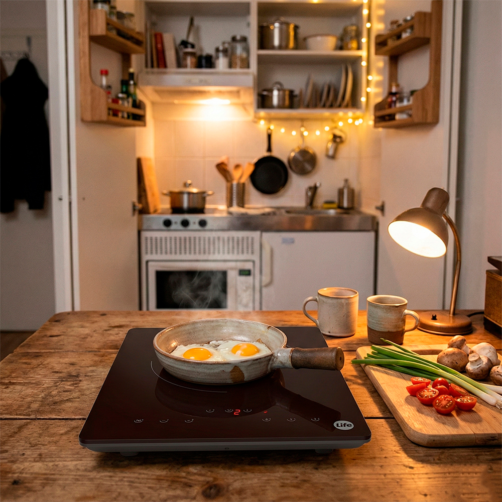 Cooktop Indução Life 1 Boca Portátil Digital 120min 220-240V