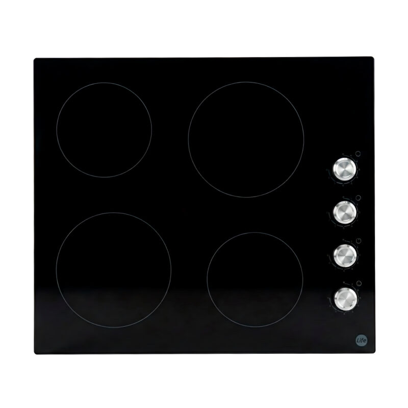 Cooktop Ceramico Life 4 Bocas Vitroceramico Controle Lateral