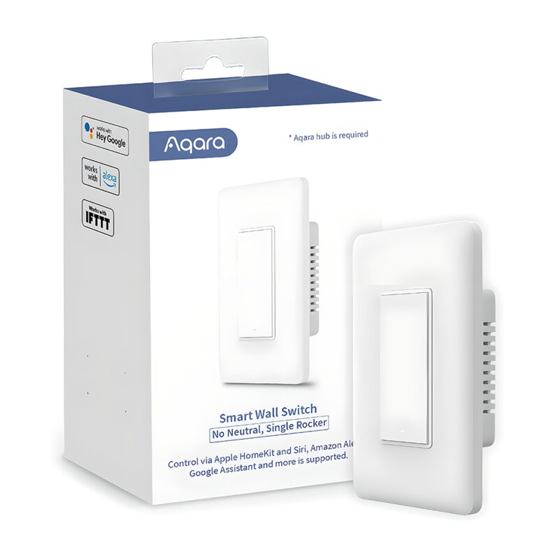 Interruptor de Parede Inteligente Aqara Sem Neutro 1 Botão