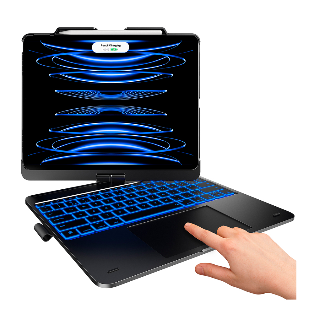Capa Teclado iPad Pro/Air 13 Typecase Touch Trackpad 360°