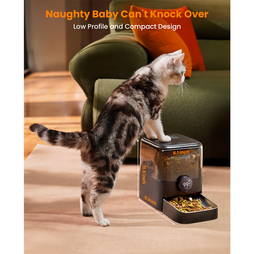 Comedouro Automático Wi-Fi 5L Oneisall para Cães e Gatos