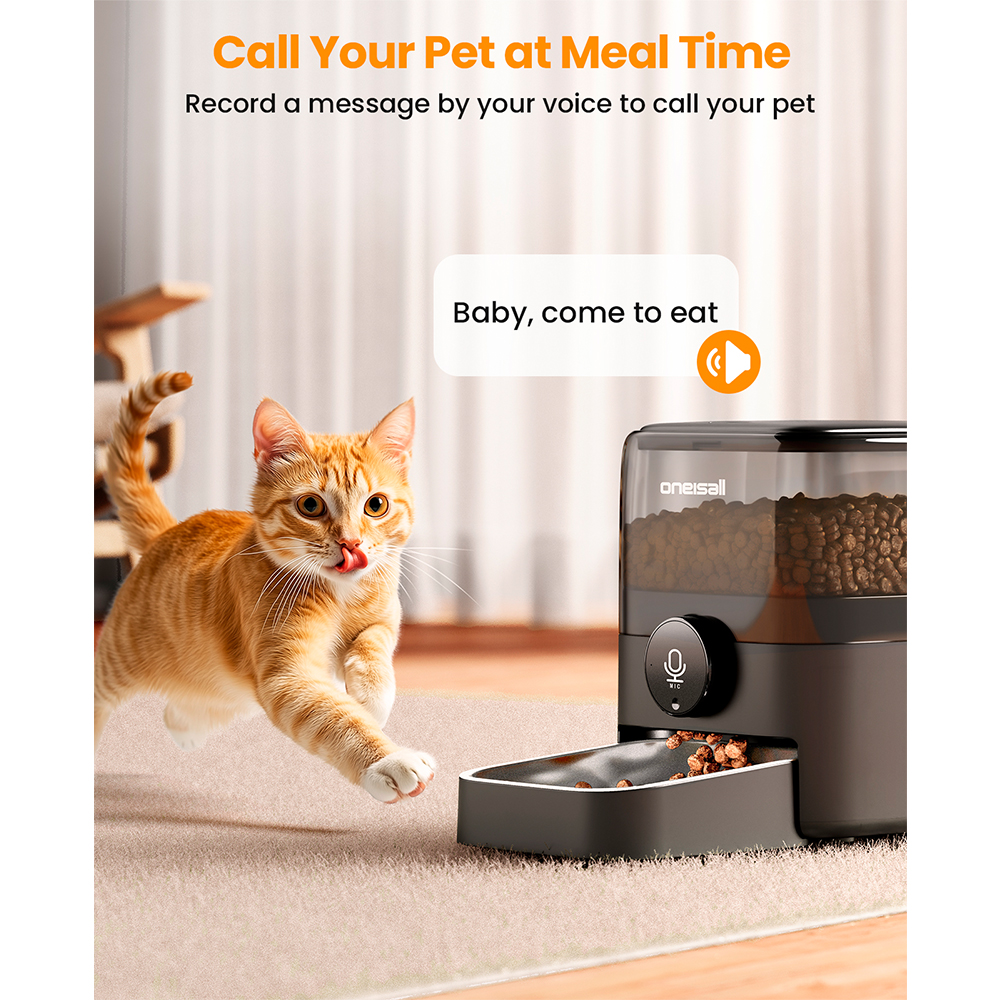 Comedouro Automático Wi-Fi 5L Oneisall para Cães e Gatos