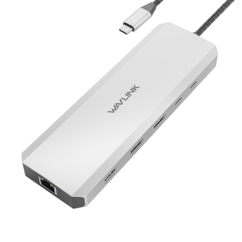 Docking Station Wavlink USB-C HDMI Duplo PD 100W Ethernet