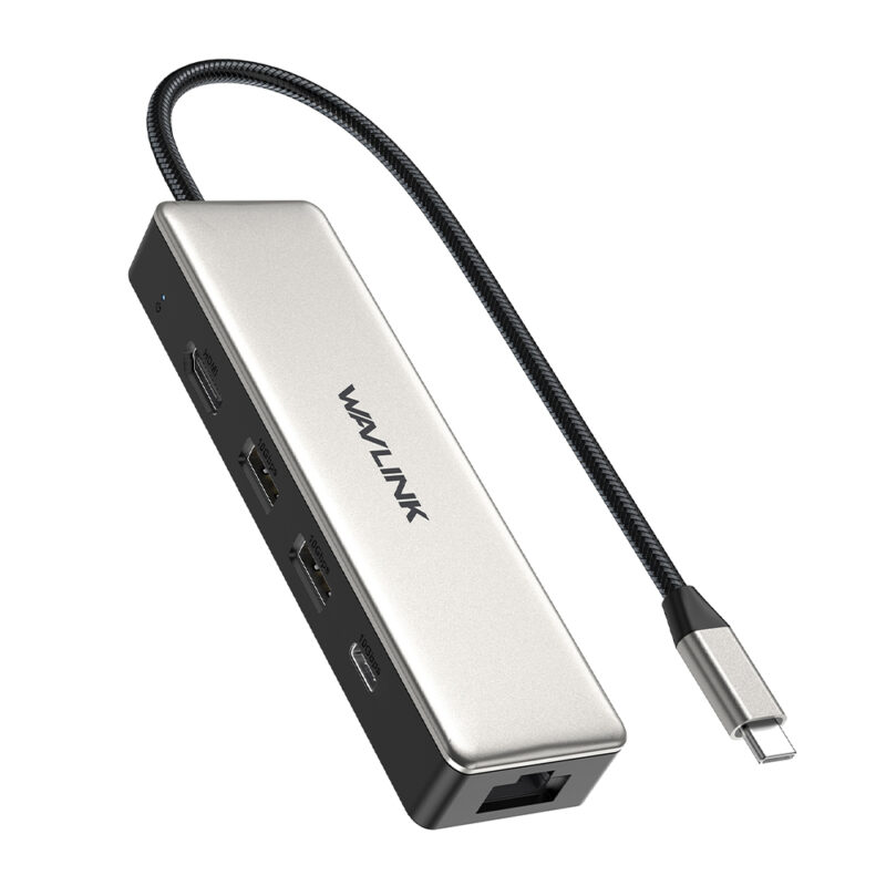 Hub USB C Wavlink 2.5G Ethernet HDMI 2.1 4K 120Hz e PD 100W