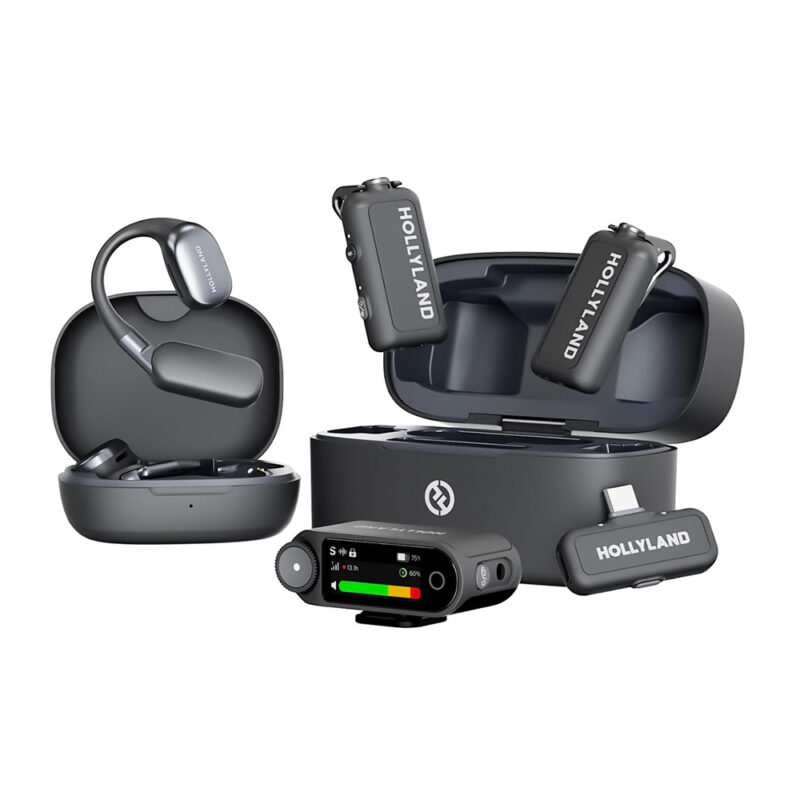 Microfone Sem Fio Hollyland LARK MAX 2 Combo Fone Receptor