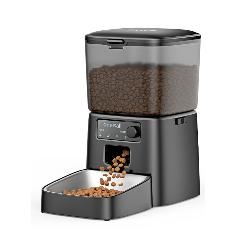 Comedouro Automático Wi-Fi Oneisall Alimentador p/ Cães