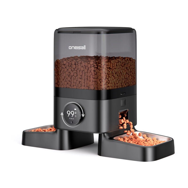 Comedouro Automático Wi-Fi 5L Duplo p/ Cães e Gatos Oneisall
