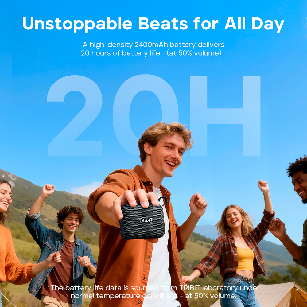 Tribit BTS68 Caixa Som Bluetooth Portátil Áudio HD Potente