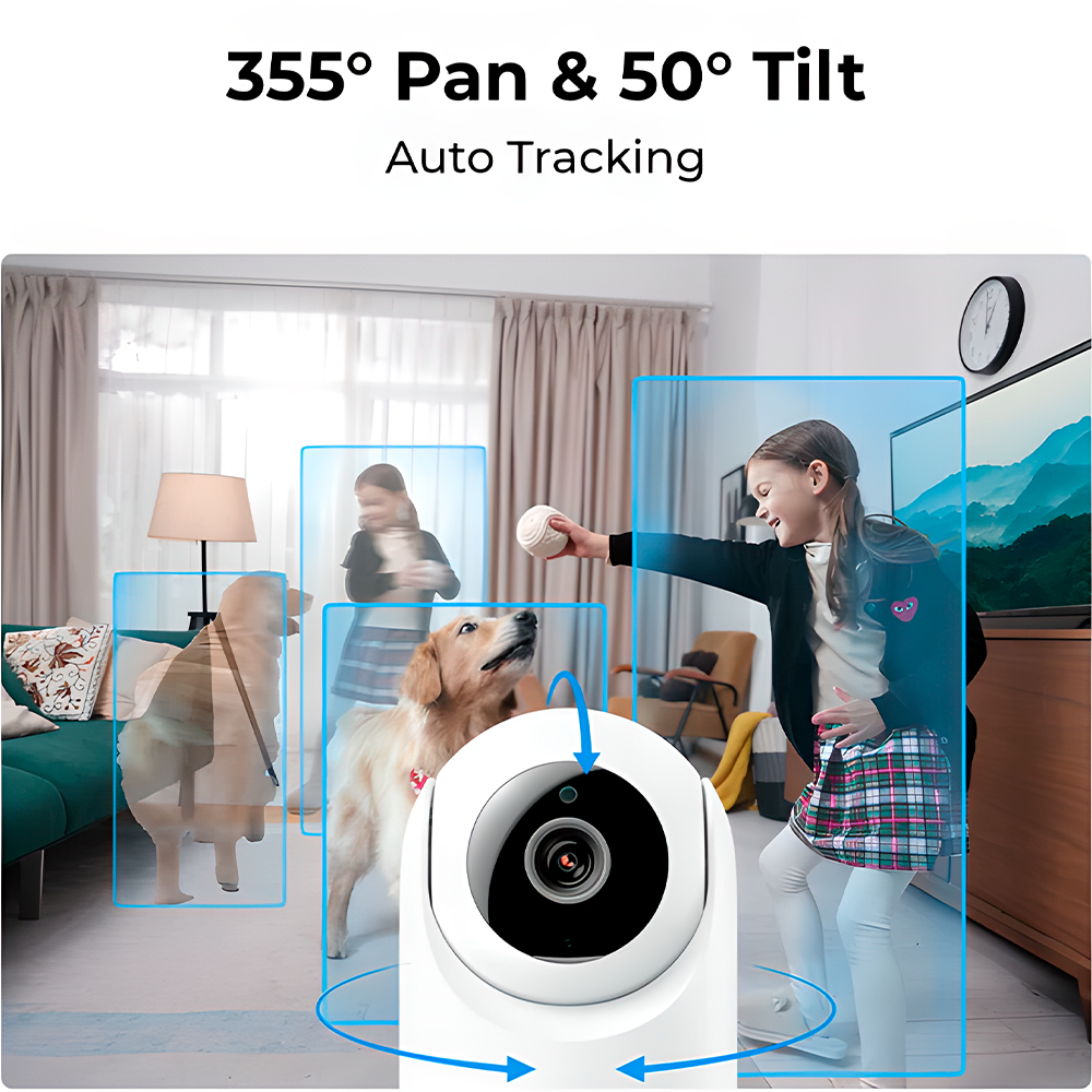 Câmera Reolink E331 Wi-Fi 5MP PTZ Interna Áudio Detecção