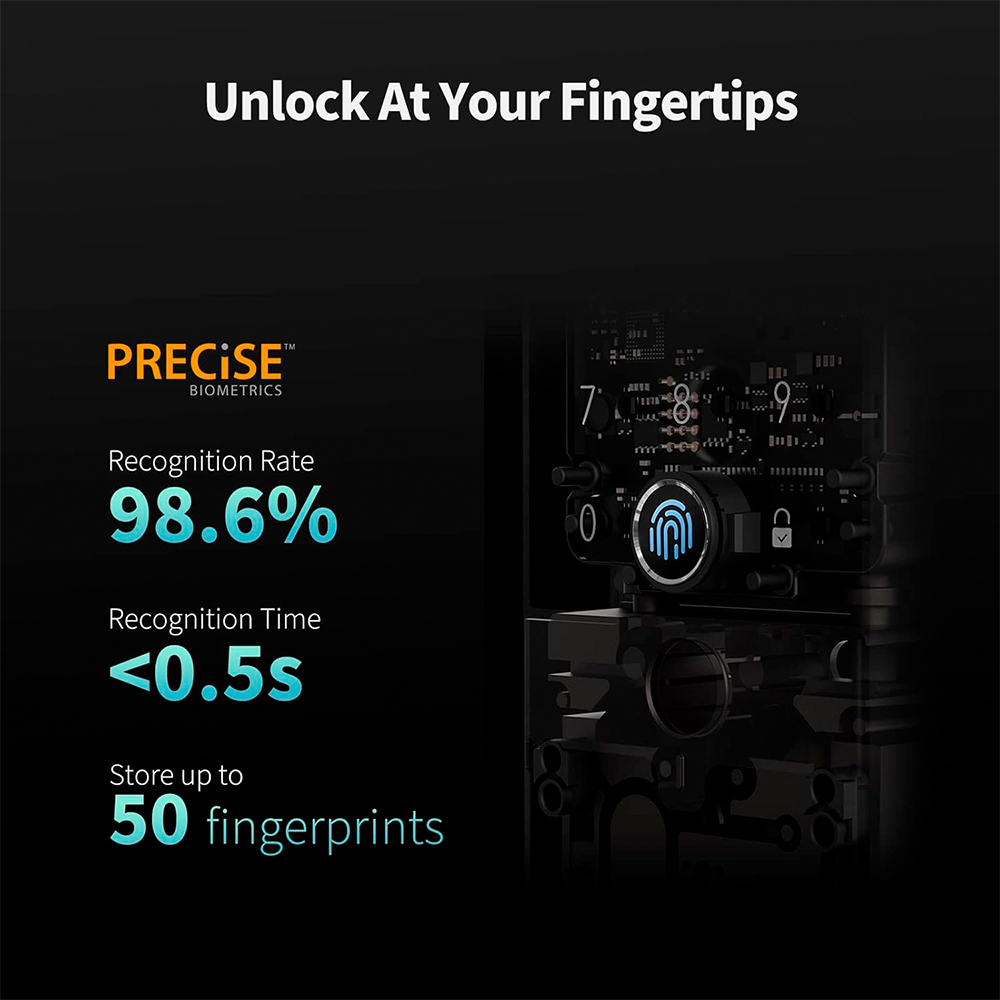 Fechadura Inteligente Aqara U100 Biometria Entrada Sem Chave