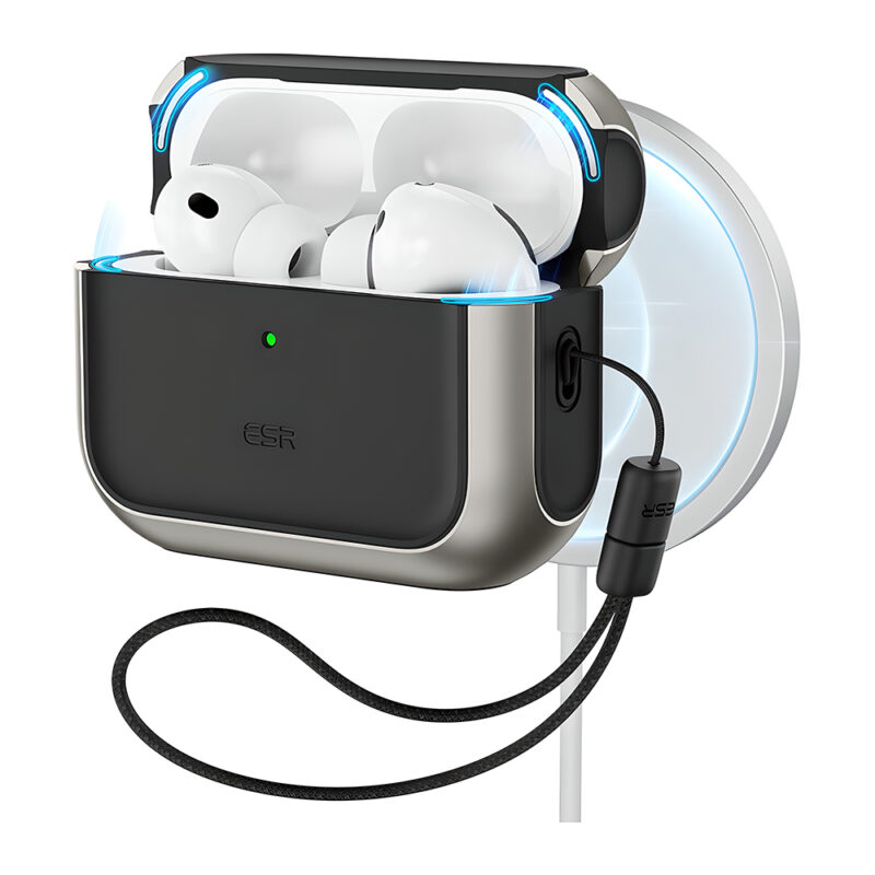 ESR Capa AirPods Pro 3 MagSafe Proteção Queda Titânio Alça