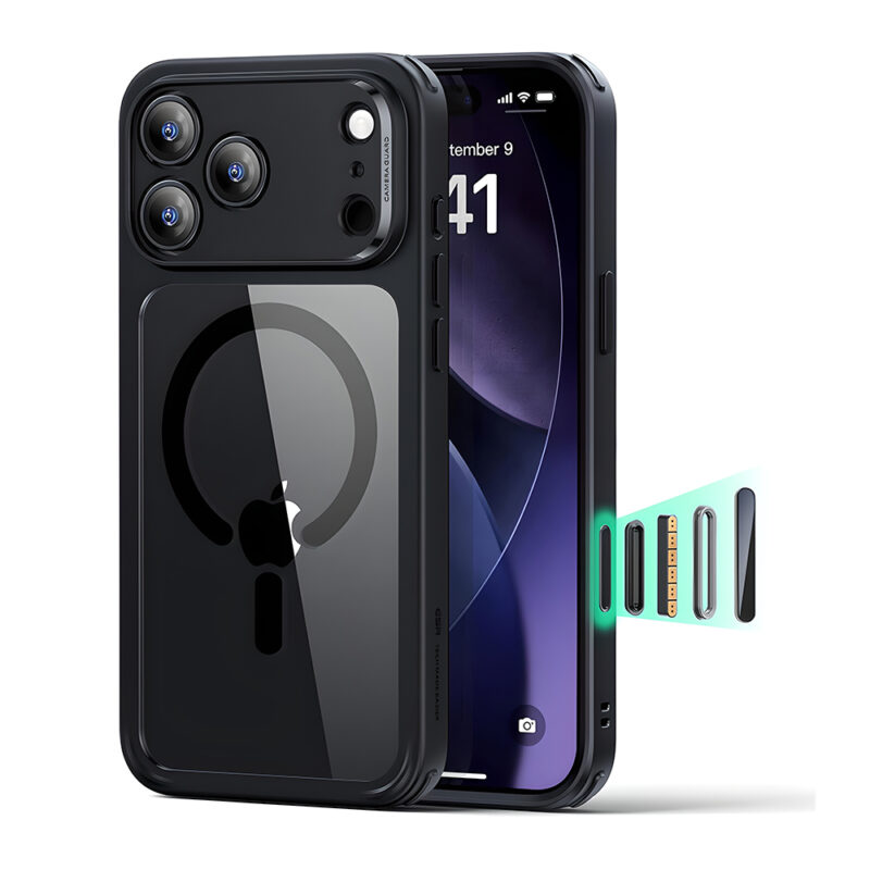 Capa ESR para iPhone 17 Pro Max MagSafe Preto Transparente