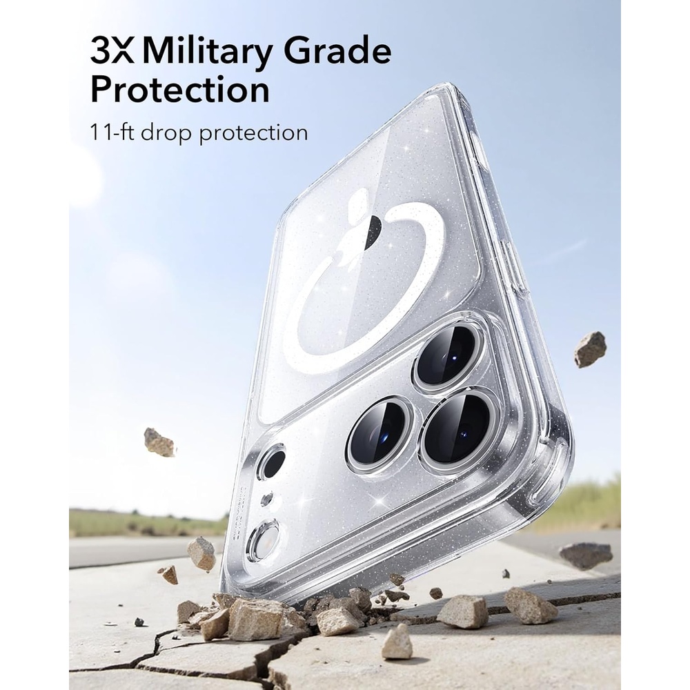 Capa ESR para iPhone 17 Pro MagSafe Transparente com Brilho