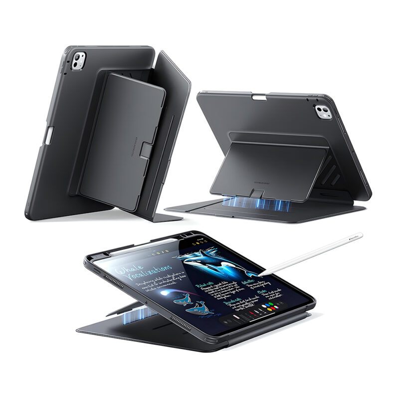 Capa ESR para iPad Pro 13 Polegadas M4 M5 Flip Series Preta