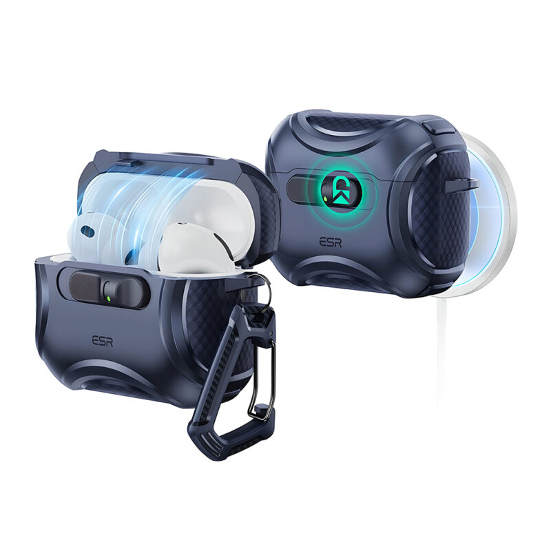 Capa ESR Cyber Series AirPods Pro 3 2025 MagSafe Anti-queda