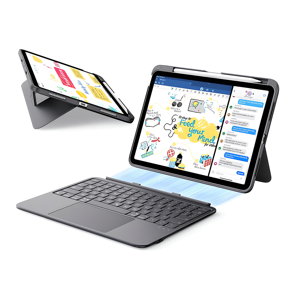 Teclado Capa Magnético ESR iPad Air 11 2024/25/5/4 Bluetooth