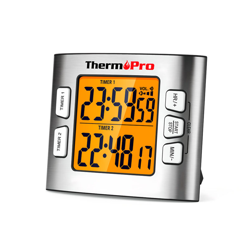 Temporizador Cozinha Digital ThermoPro TM02W Magnético LCD