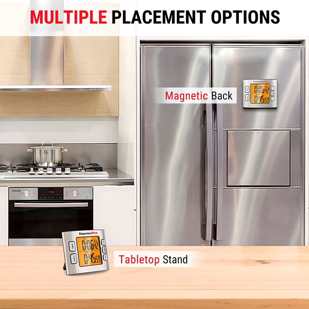 Temporizador Cozinha Digital ThermoPro TM02W Magnético LCD