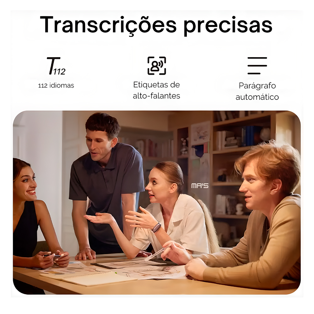 Gravador de Voz com IA Plaud NotePin 64gb Chatgpt Vestível