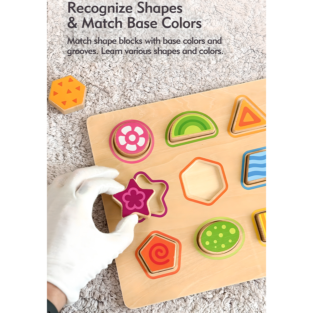 Brinquedo Educativo Boby Toys Quebra-cabeça de Madeira