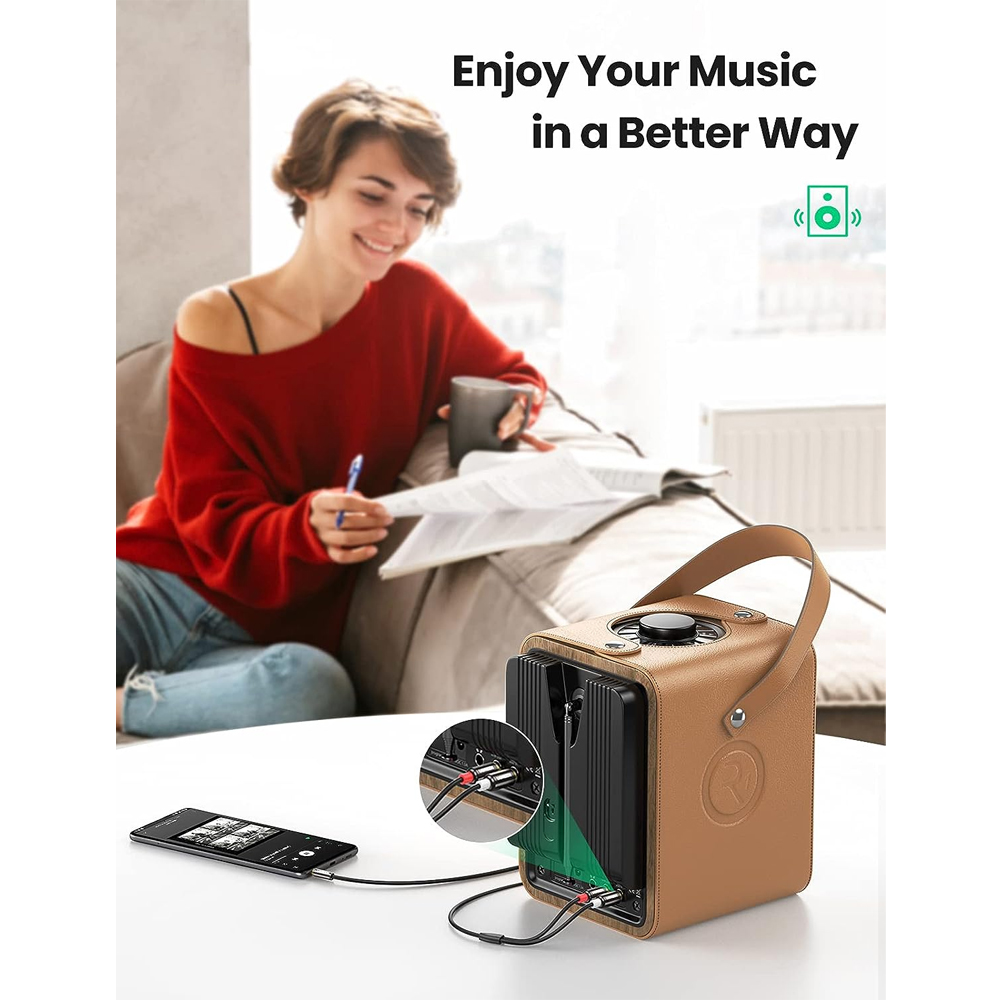 Cabo de Áudio Ugreen 3.5mm para 2Rca Macho/Macho 3M Preto