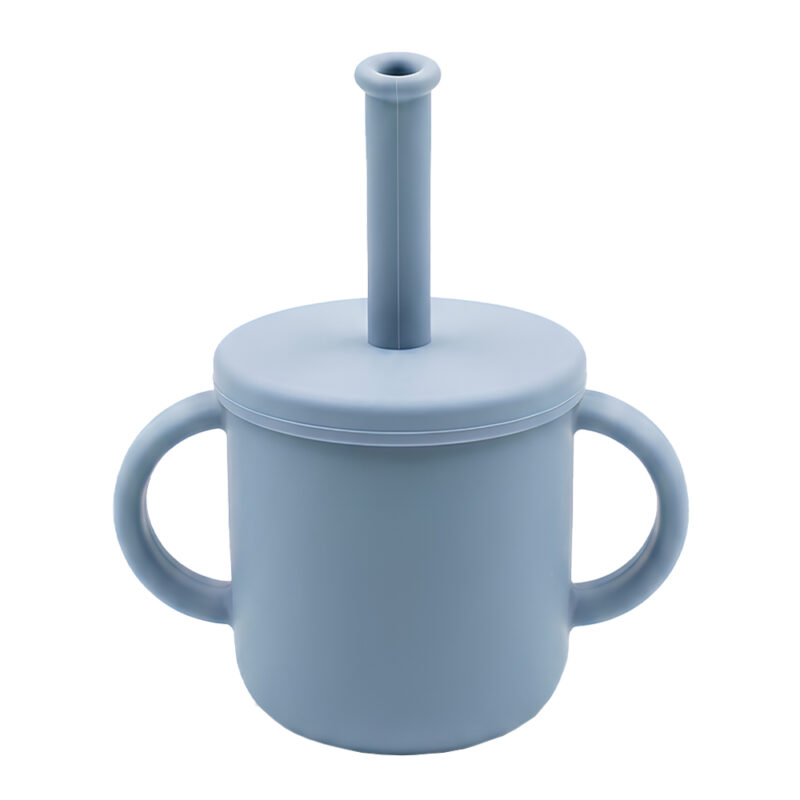 Copo De Treinamento Com Canudo Life 150 ml Azul CT-126, Infantil