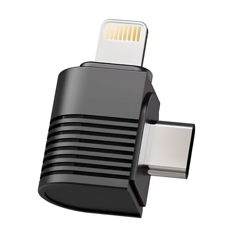 Adaptador Ulanzi A100 Microfone Usb C para Lightning iPhone