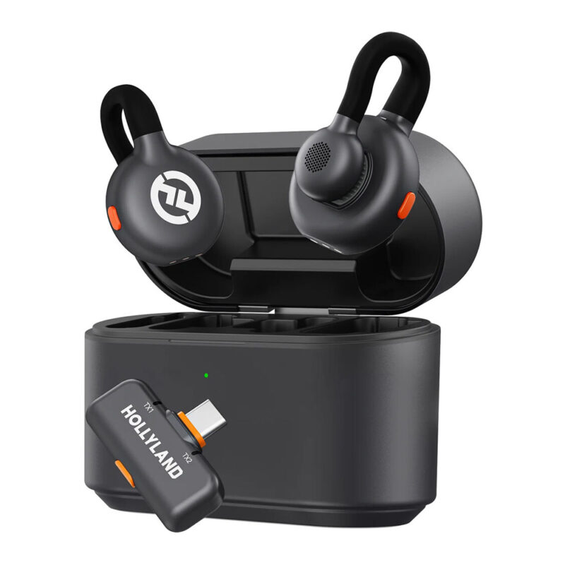 Microfone Lapela Sem Fio Hollyland LARK M2S Duo, USB-C Vlog