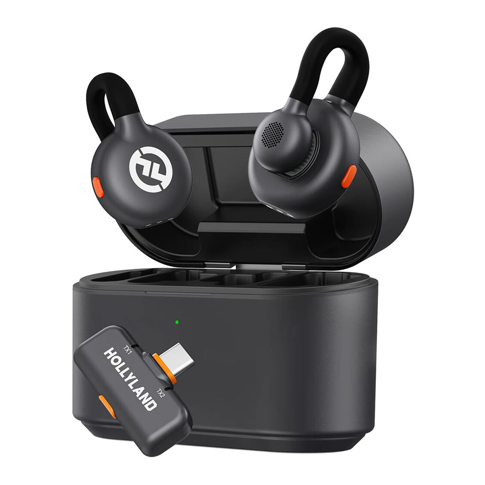 Microfone Lapela Sem Fio Hollyland LARK M2S Duo, USB-C Vlog