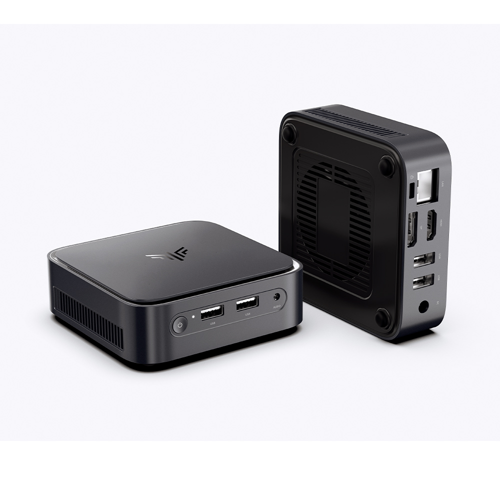 Mini PC Kamrui AMD R3-3250C 8gb 256GB SSD Lan e Hdmi Cinza