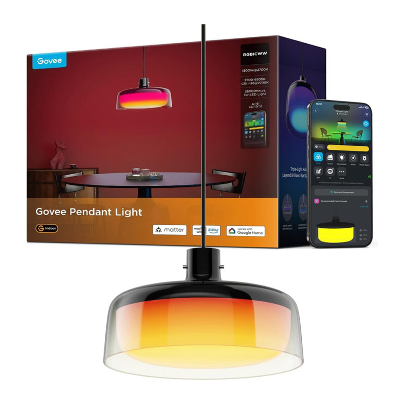 Luminária de Teto inteligente Govee com Wi-Fi/Bluetooth App