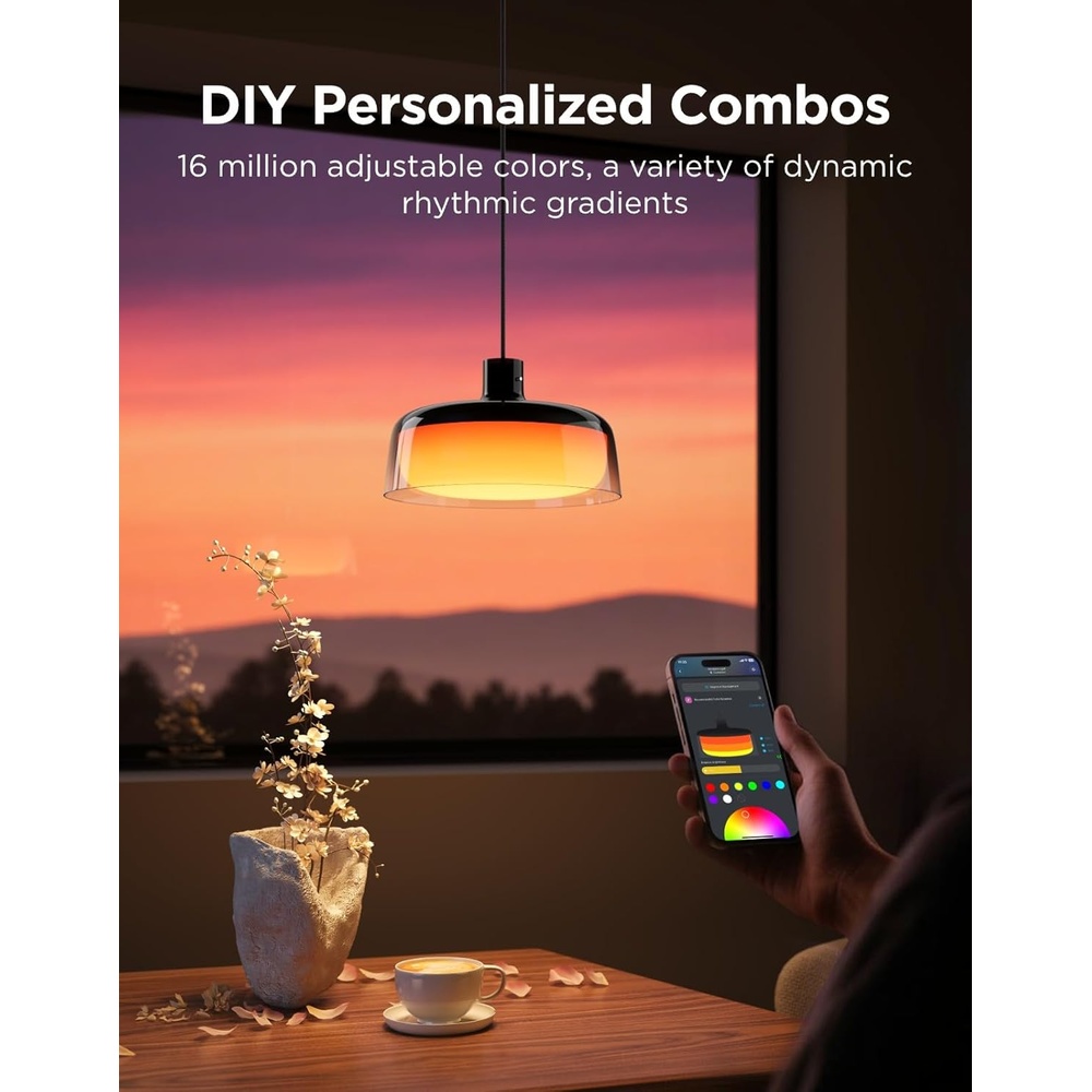 Luminária de Teto inteligente Govee com Wi-Fi/Bluetooth App