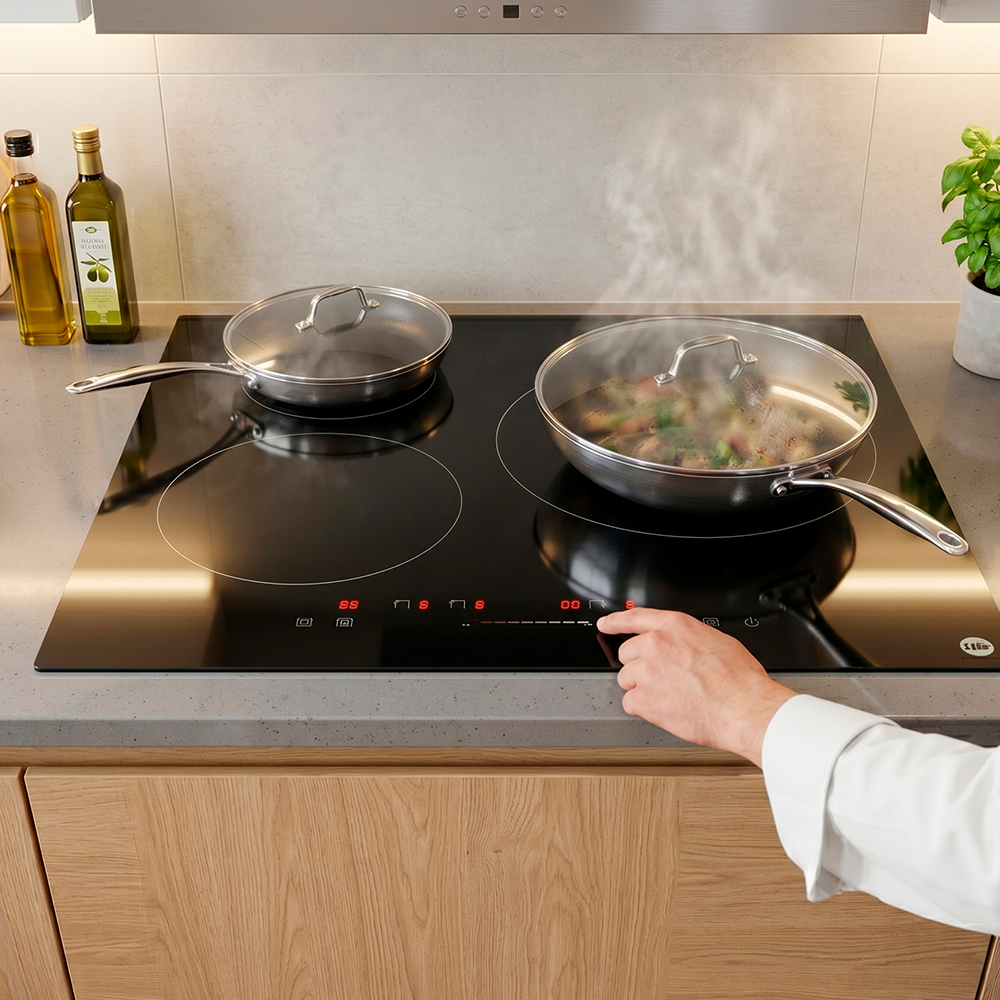 Cooktop de Indução Life 3 Zonas 60cm Vitrocerâmico 220-240V
