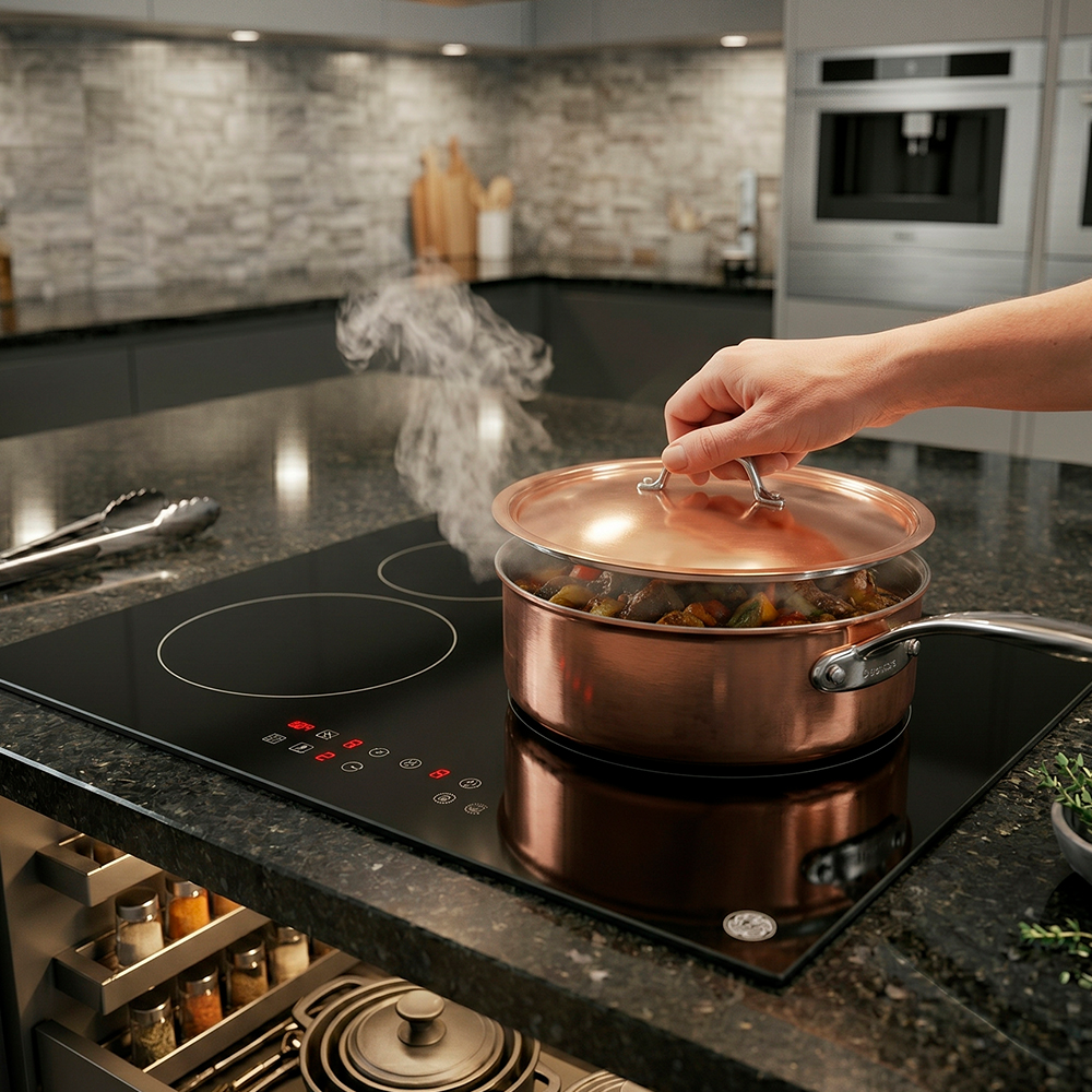 Cooktop Indução Life 3 Zonas 60cm Vitrocerâmico 220-240V