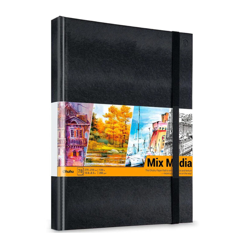 Ohuhu Bloco Desenho Mixed Media 120gsm 60 Folhas Espiral