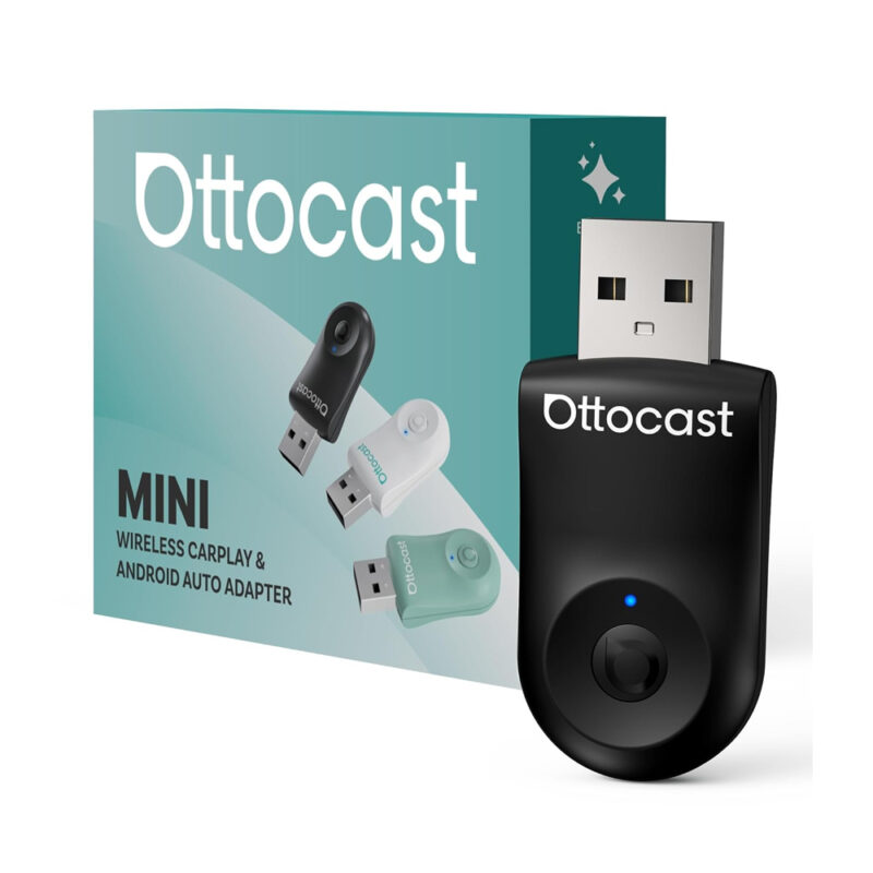 Adaptador Carplay Sem Fio 2 Em 1 Ottocast Mini Edge p/Carro