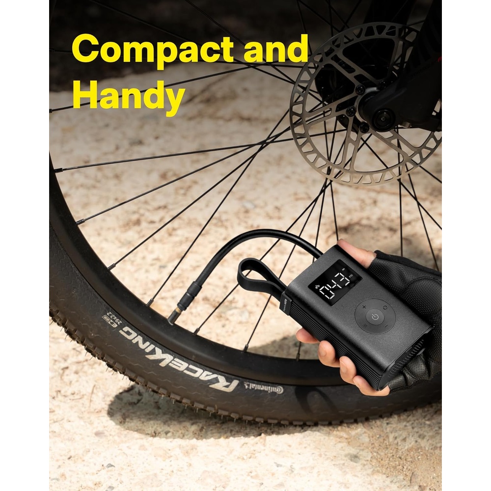 Hoto Bomba De Ar Compressor Portátil Pneu Carro Bike Digital