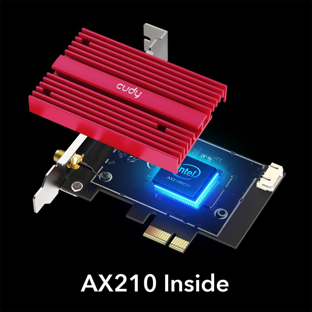 Adaptador Wi-Fi 6e Cudy WE3000S AX5400 Bluetooth 5.2 Pci-e
