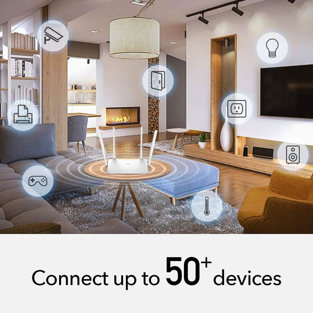 Roteador Mesh Wi-Fi 5 Cudy WR1300 AC1200 Dual-Band Gigabit