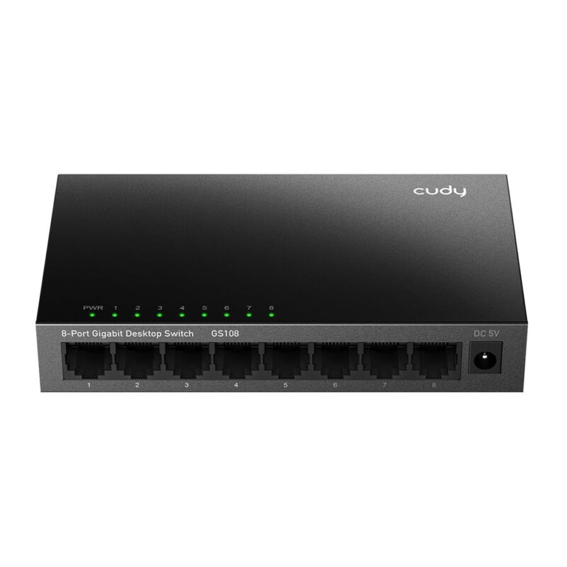 Switch Gigabit Ethernet 8 Porta 10/100/1000 Cudy Gs108 Preto